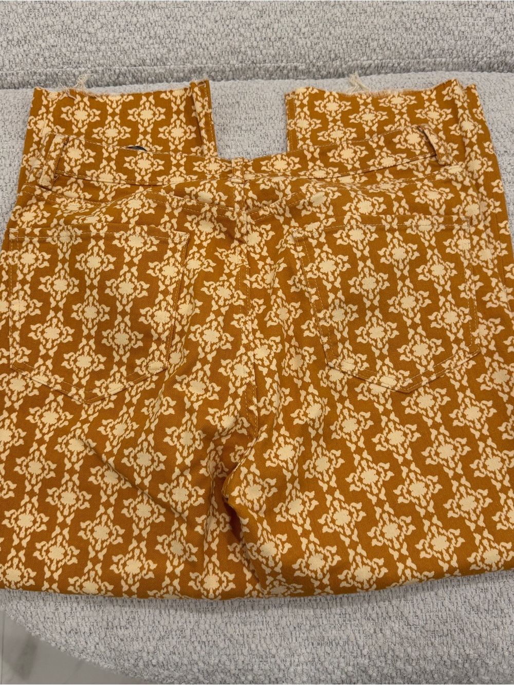 Zara Women's Retro Patterned High Rise Pants - Picture 5 of 5